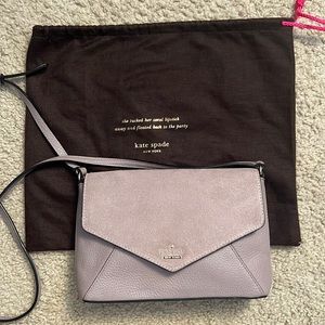 Kate spade “spencer court” suede and leather crossbody bag (Nordstrom exclusive)